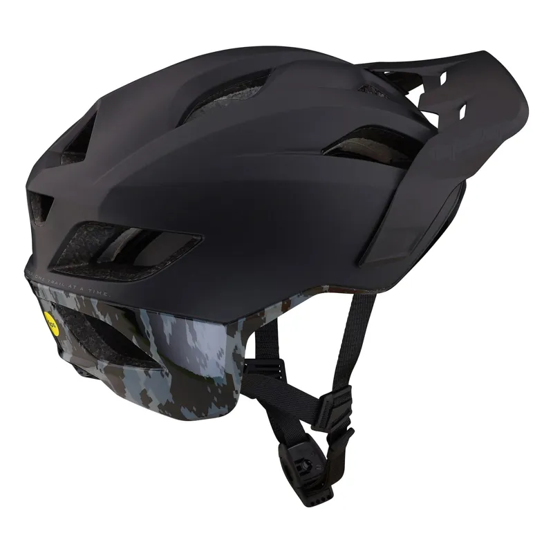 Troy Lee Designs Flowline SE MIPS Helmet in Radian Camo - Black/Grey-1